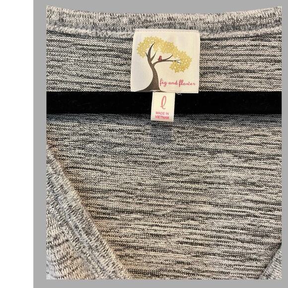 Anthropologie Fig and Flower Open Oversized Embroidered Cardigan Large - Picture 6 of 8